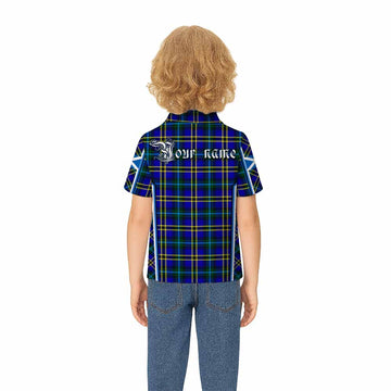 Hope Tartan Crest Kid Polo Shirt Scotland Coat of Arm Flag Style - Tartan Vibes Clothing