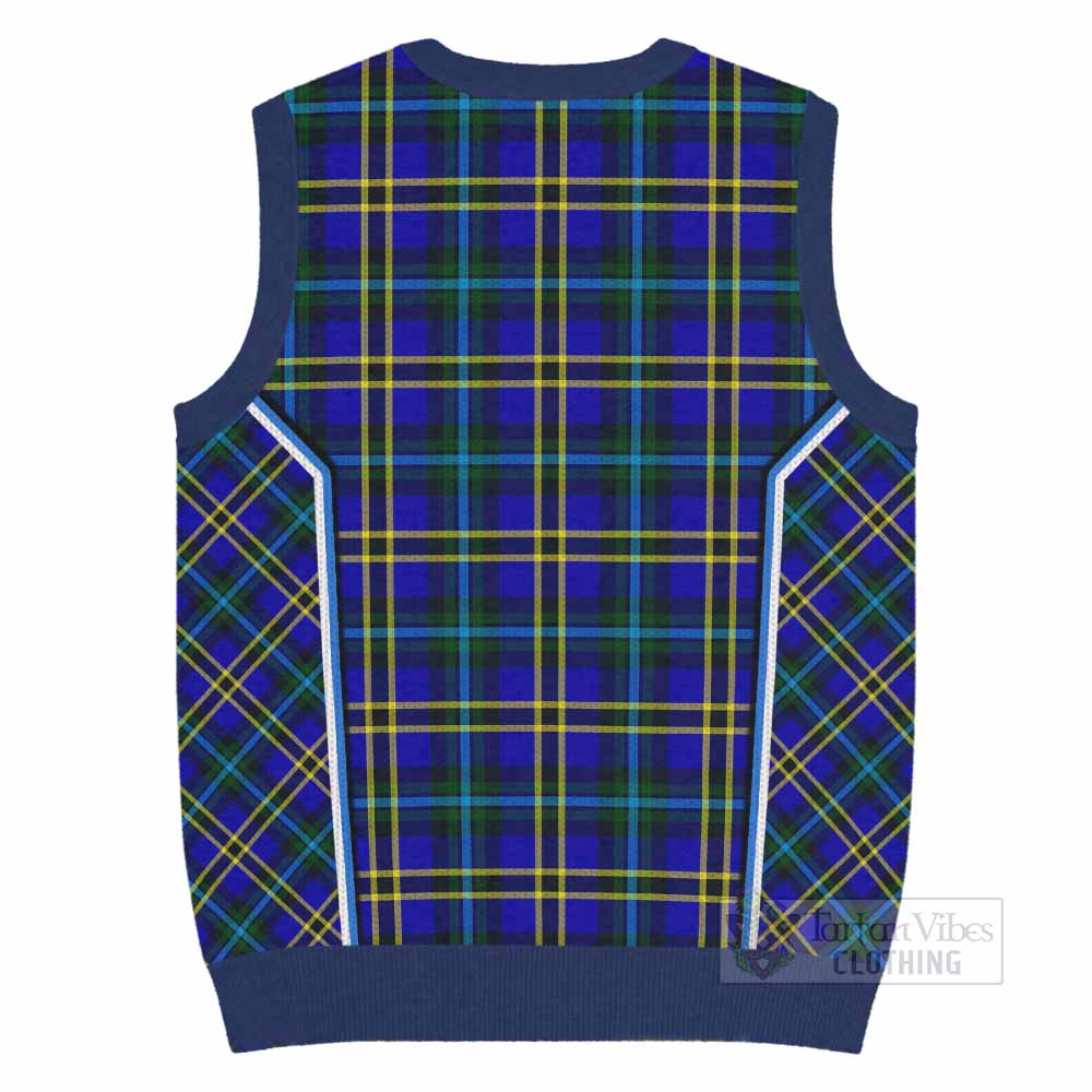 Hope Tartan Crest Knitted V-Neck Vest Scotland Coat of Arm Flag Style - Tartan Vibes Clothing