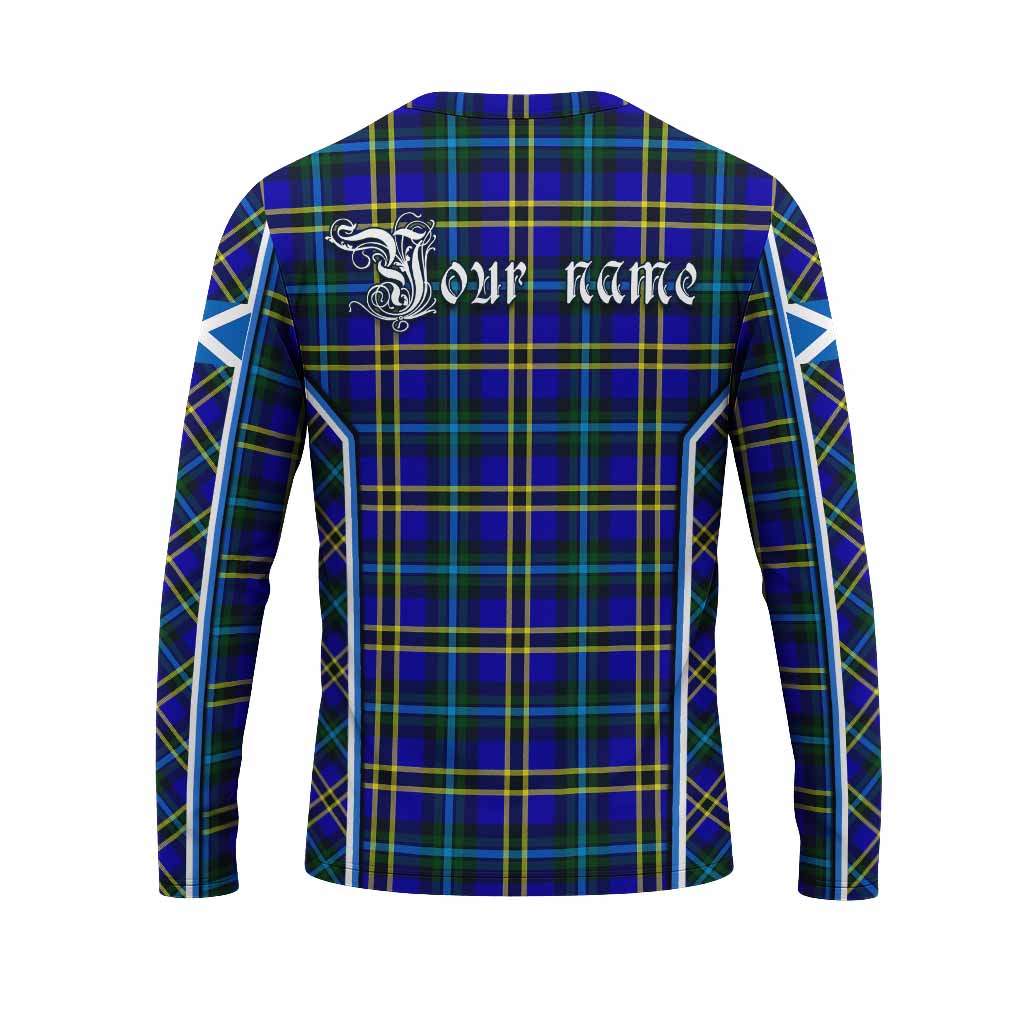 Hope Tartan Crest Long Sleeve T-Shirt Scotland Coat of Arm Flag Style - Tartan Vibes Clothing
