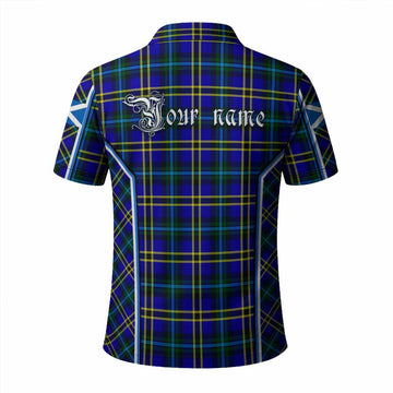 Hope Tartan Crest Polo Shirt Scotland Coat of Arm Flag Style - Tartan Vibes Clothing