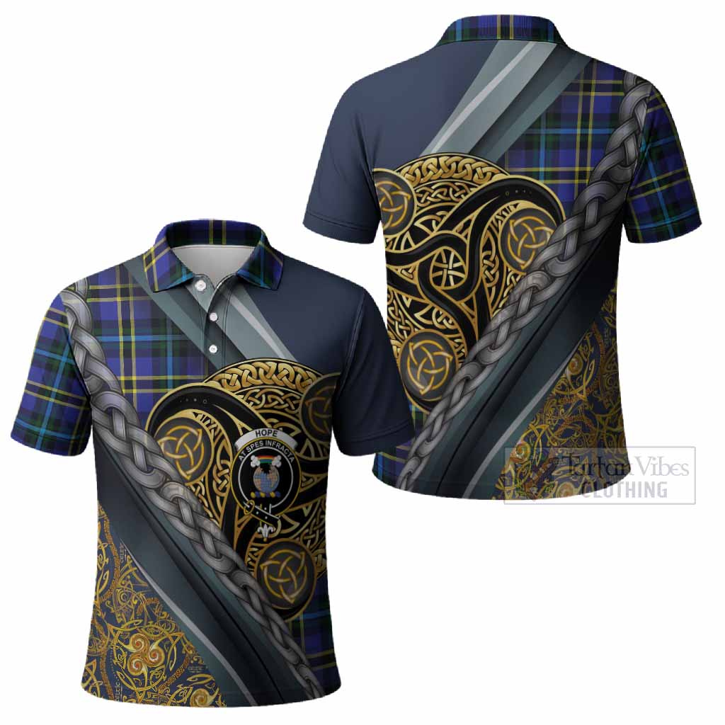 Hope Tartan Crest Polo Shirt Scottish Triskele Celtic