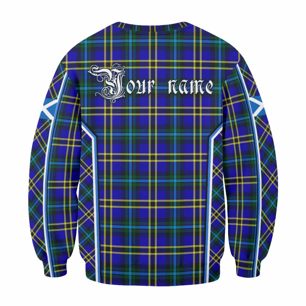 Hope Tartan Crest Sweatshirt Scotland Coat of Arm Flag Style - Tartan Vibes Clothing