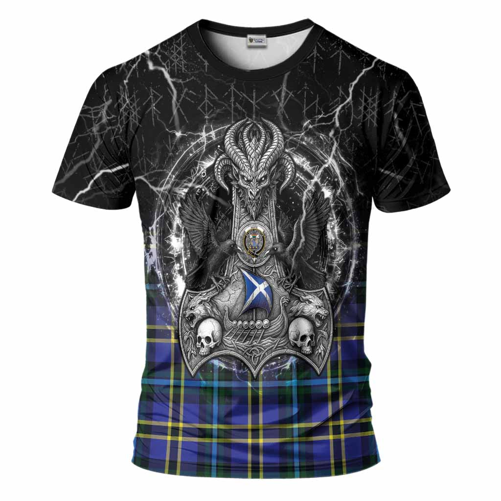 Hope Tartan Crest T-Shirt Celtic Odin's Raven Legacy