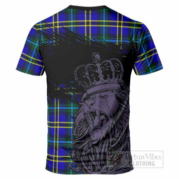 Hope Tartan Crest T-Shirt Crowned Lion Heritage Style