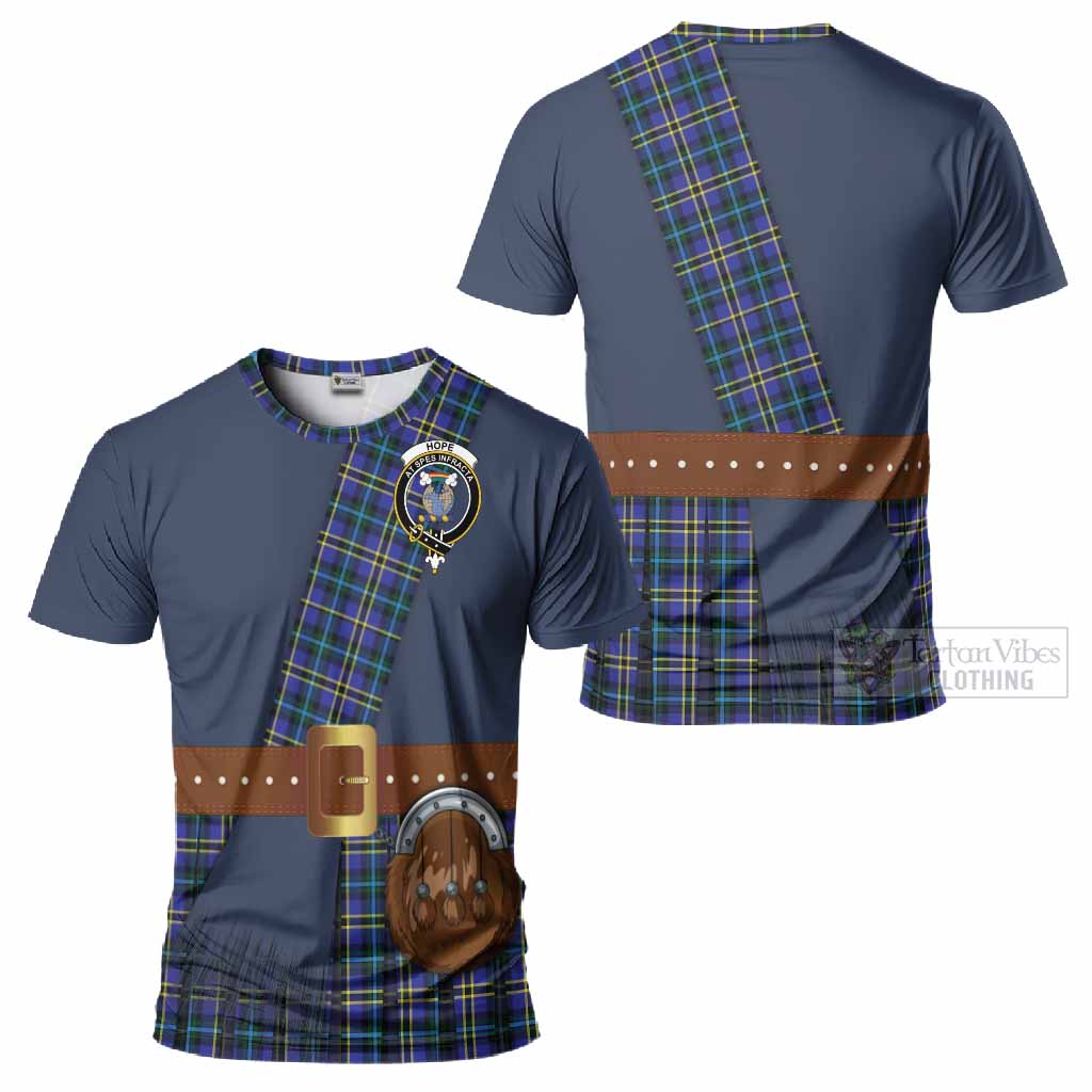 Hope Tartan Crest T-Shirt Kilt Costume Style