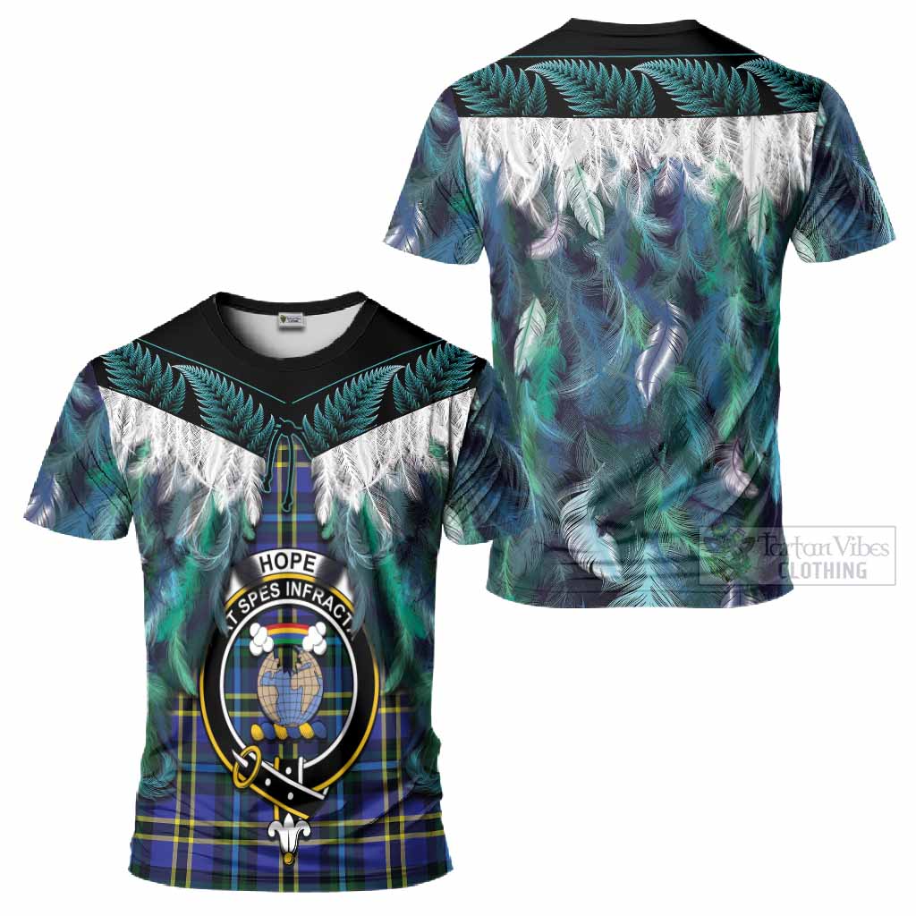 Hope Tartan Crest T-Shirt New Zealand Maori Korowai Cloak