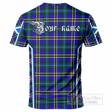 Hope Tartan Crest T-shirt Scotland Coat of Arm Flag Style - Tartan Vibes Clothing