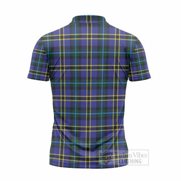 Hope Tartan Crest Zipper Polo Shirt Ferocious Lion Style