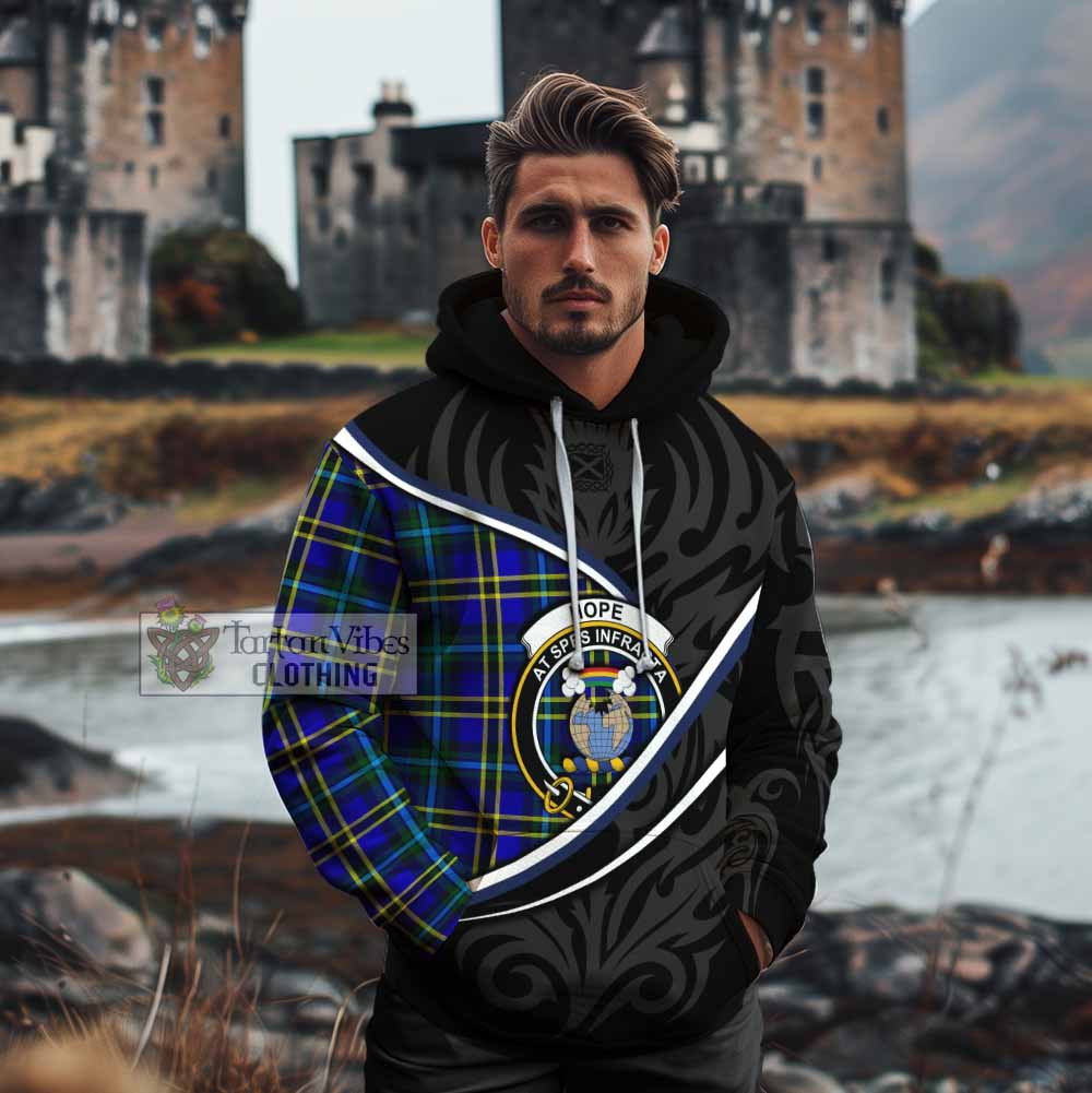 Hope Tartan Family Crest Cotton Hoodie Celtic Scottish Thistle Floral - Tartan Vibes Clothing