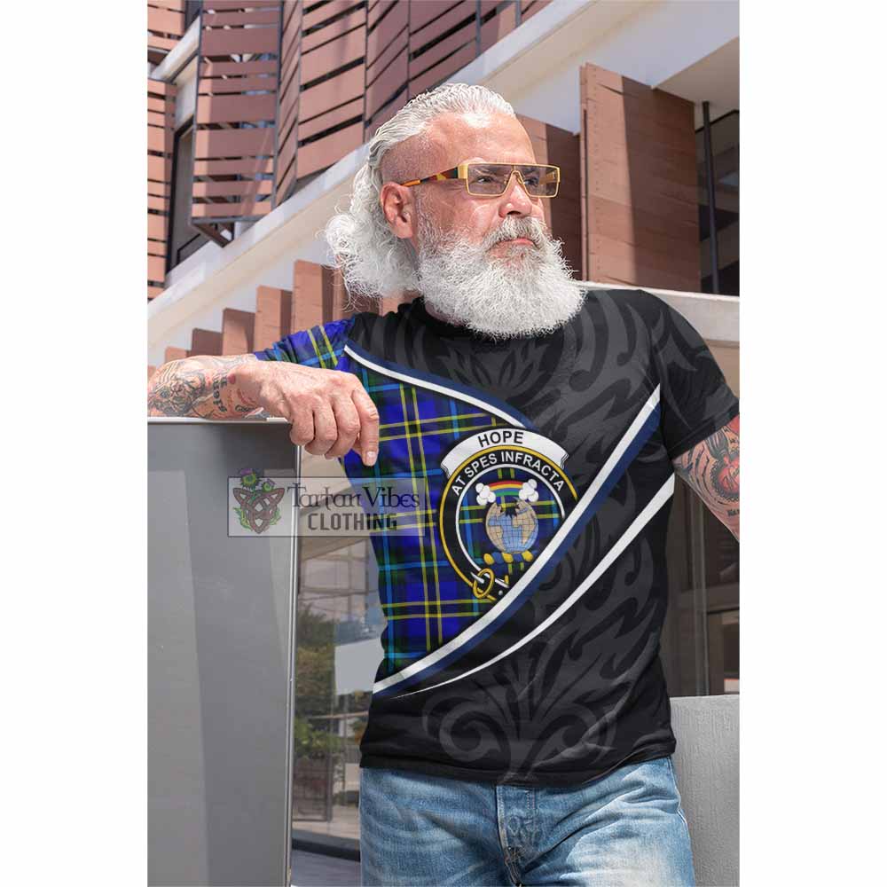 Hope Tartan Family Crest Cotton T-shirt Celtic Scottish Thistle Floral - Tartan Vibes Clothing