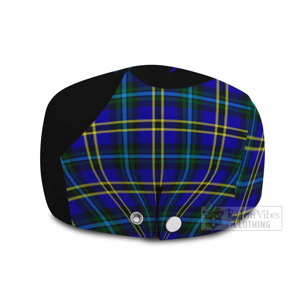 Hope Tartan Family Crest Flat Cap, Jeff Cap Scotland Thistle Floral