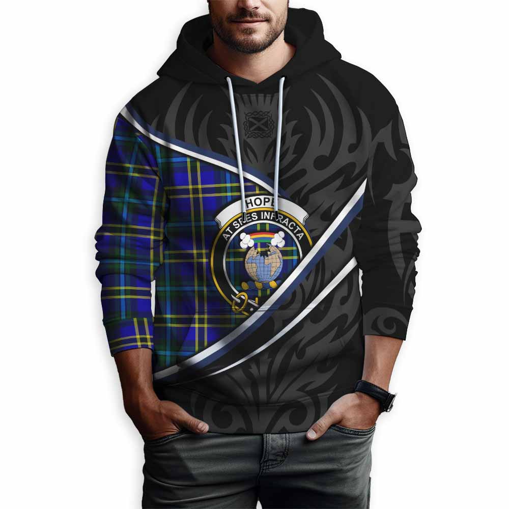 Hope Tartan Family Crest Hoodie Celtic Scottish Thistle Floral - Tartan Vibes Clothing