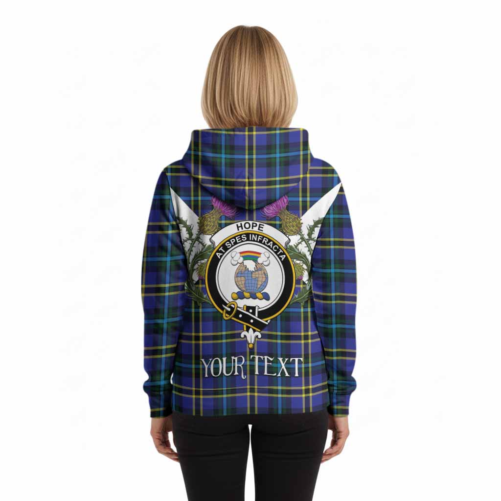 Hope Tartan Family Crest Hoodie Scottish Burns Night Thistle Floral