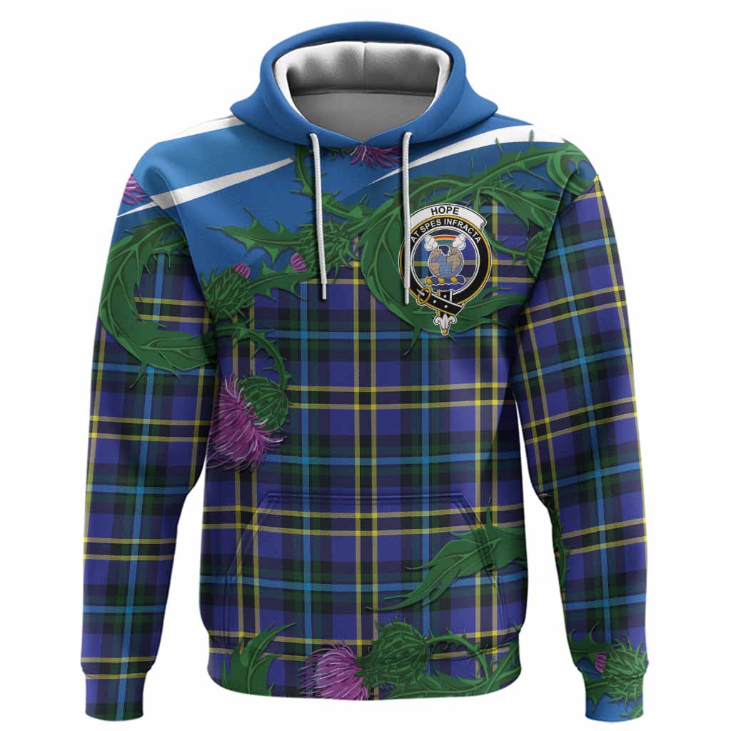 Hope Tartan Family Crest Hoodie Thistle in Minimalism