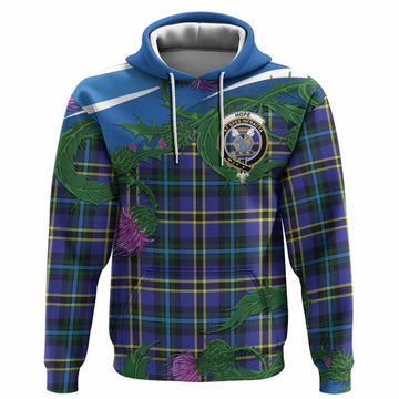 Hope Tartan Family Crest Hoodie Thistle in Minimalism