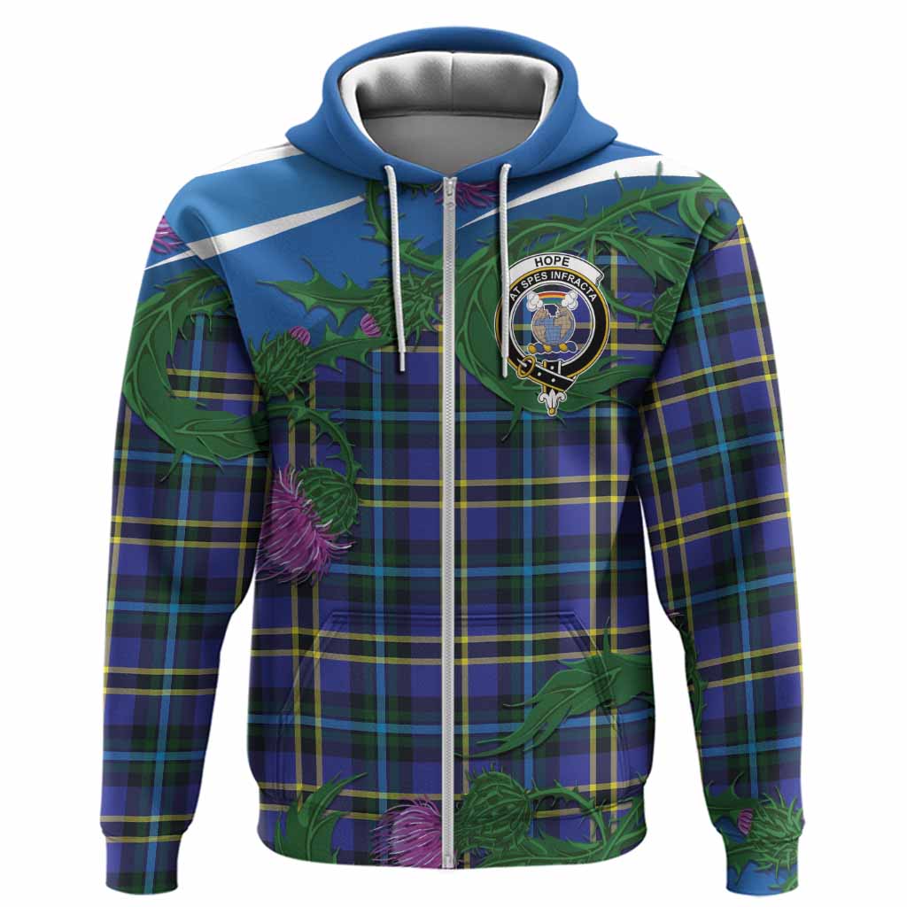 Hope Tartan Family Crest Hoodie Thistle in Minimalism
