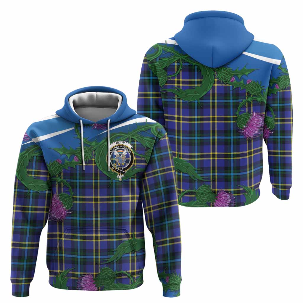 Hope Tartan Family Crest Hoodie Thistle in Minimalism