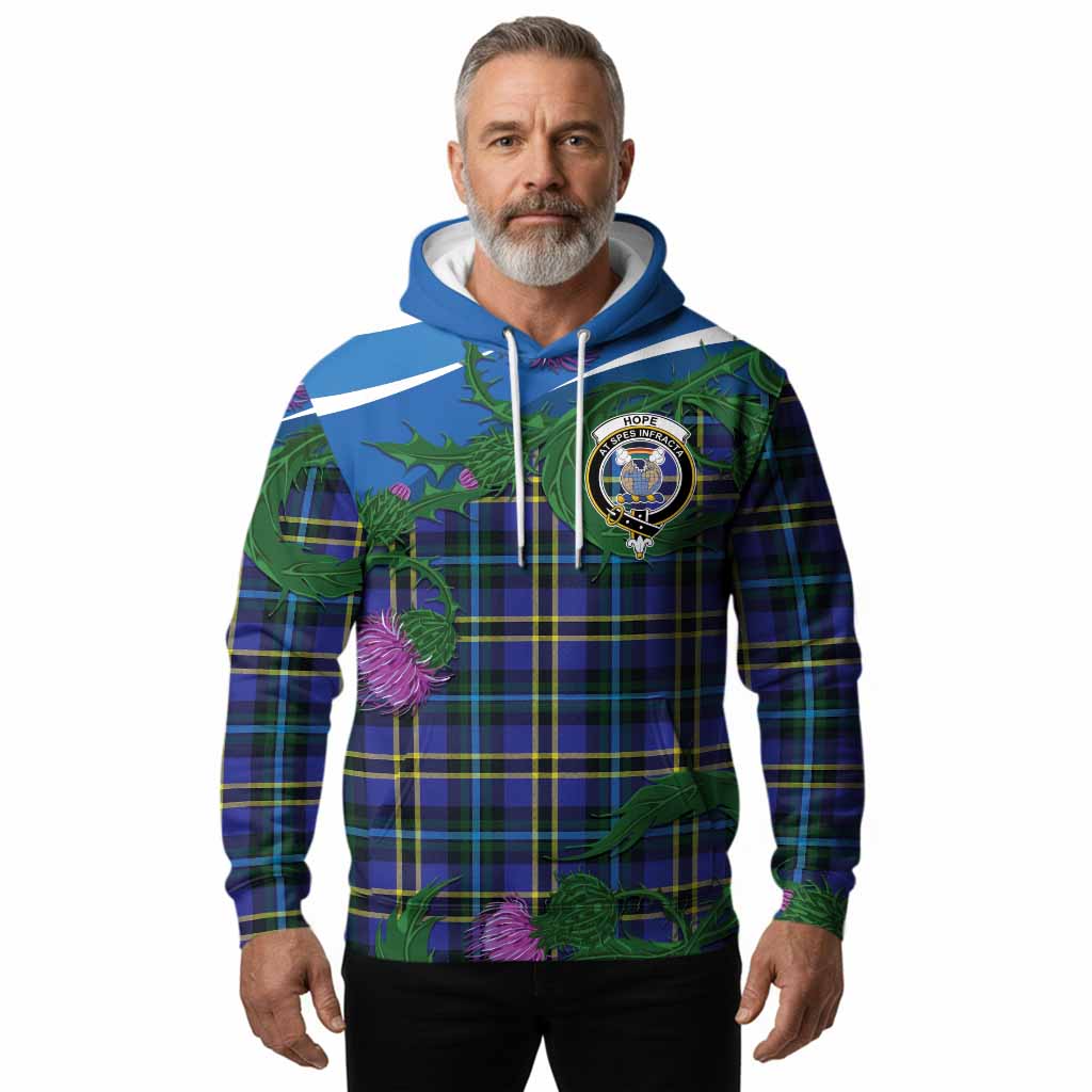 Hope Tartan Family Crest Hoodie Thistle in Minimalism