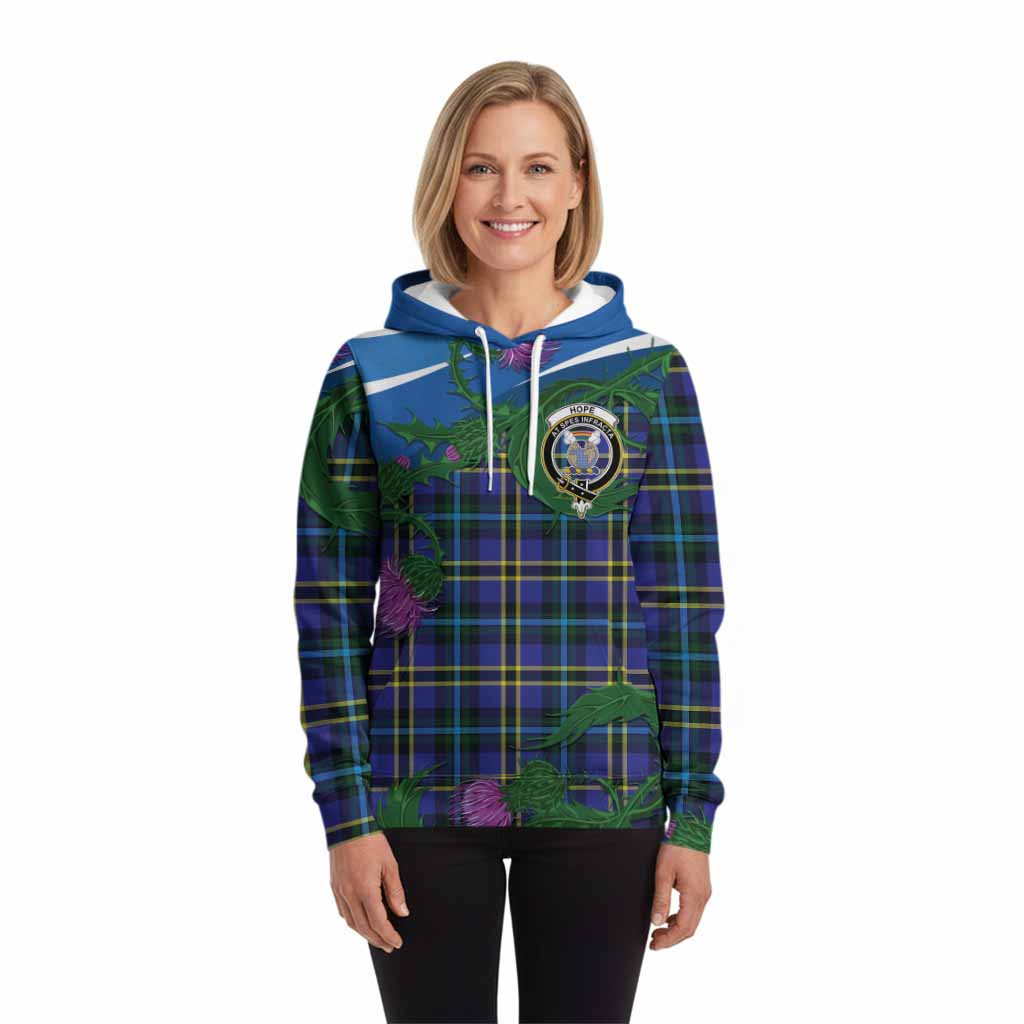 Hope Tartan Family Crest Hoodie Thistle in Minimalism