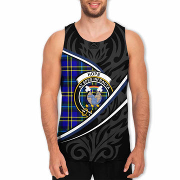 Hope Tartan Family Crest Men Tank Top Celtic Scottish Thistle Floral - Tartan Vibes Clothing