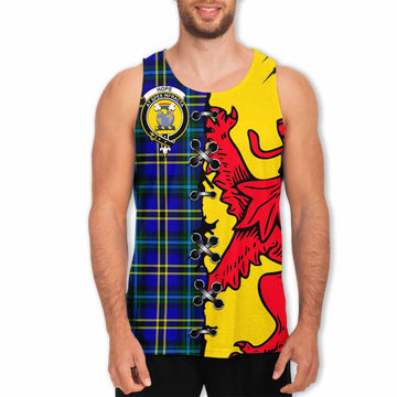 Hope Tartan Family Crest Men Tank Top Lion Rampant Honor - Tartan Vibes Clothing