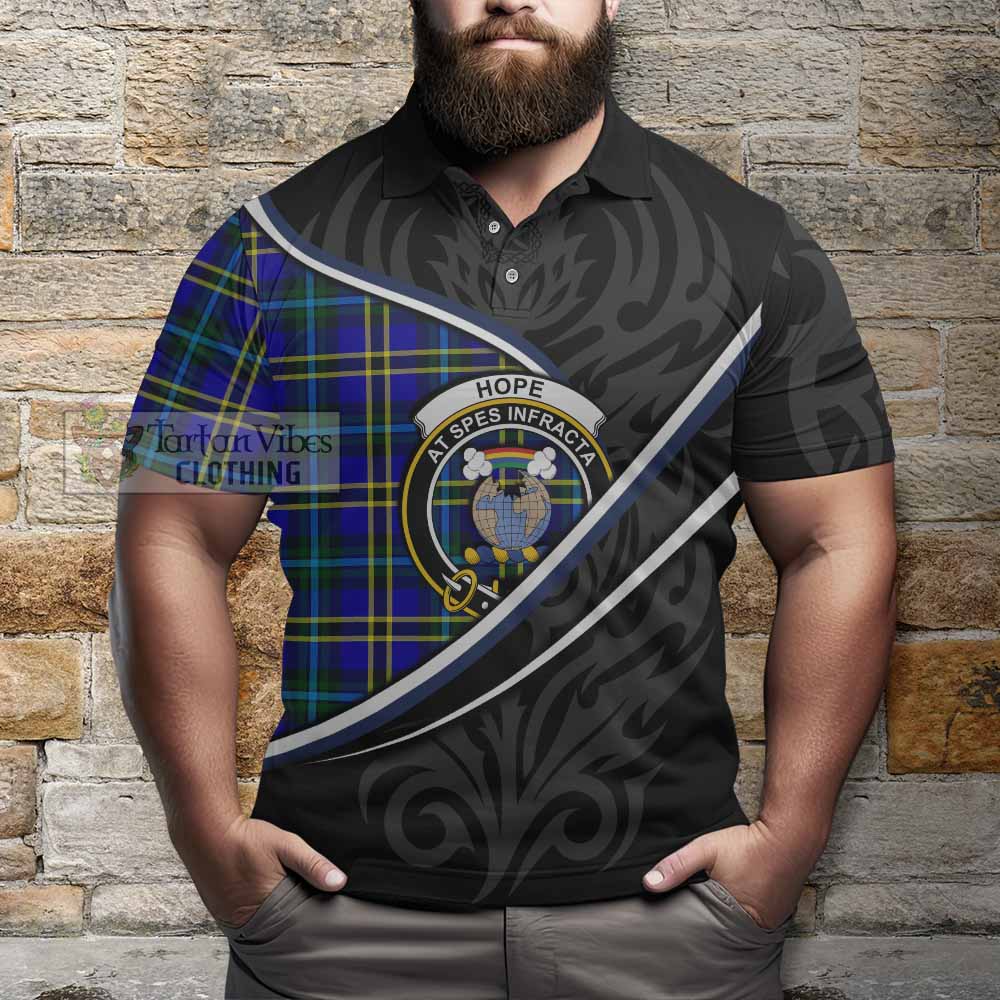 Hope Tartan Family Crest Polo Shirt Celtic Scottish Thistle Floral - Tartan Vibes Clothing