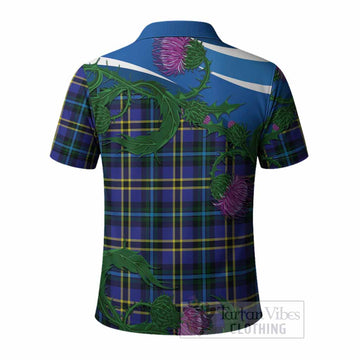 Hope Tartan Family Crest Polo Shirt Thistle in Minimalism