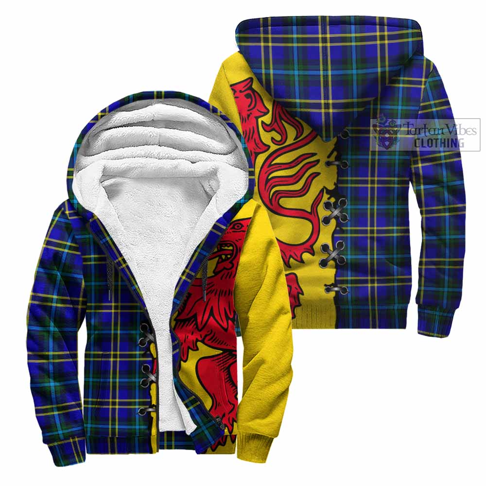 Hope Tartan Family Crest Sherpa Hoodie Lion Rampant Honor - Tartan Vibes Clothing