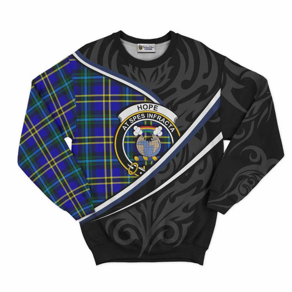 Hope Tartan Family Crest Sweatshirt Celtic Scottish Thistle Floral - Tartan Vibes Clothing