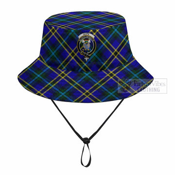 Hope Tartan Fishing Hat with Family Crest