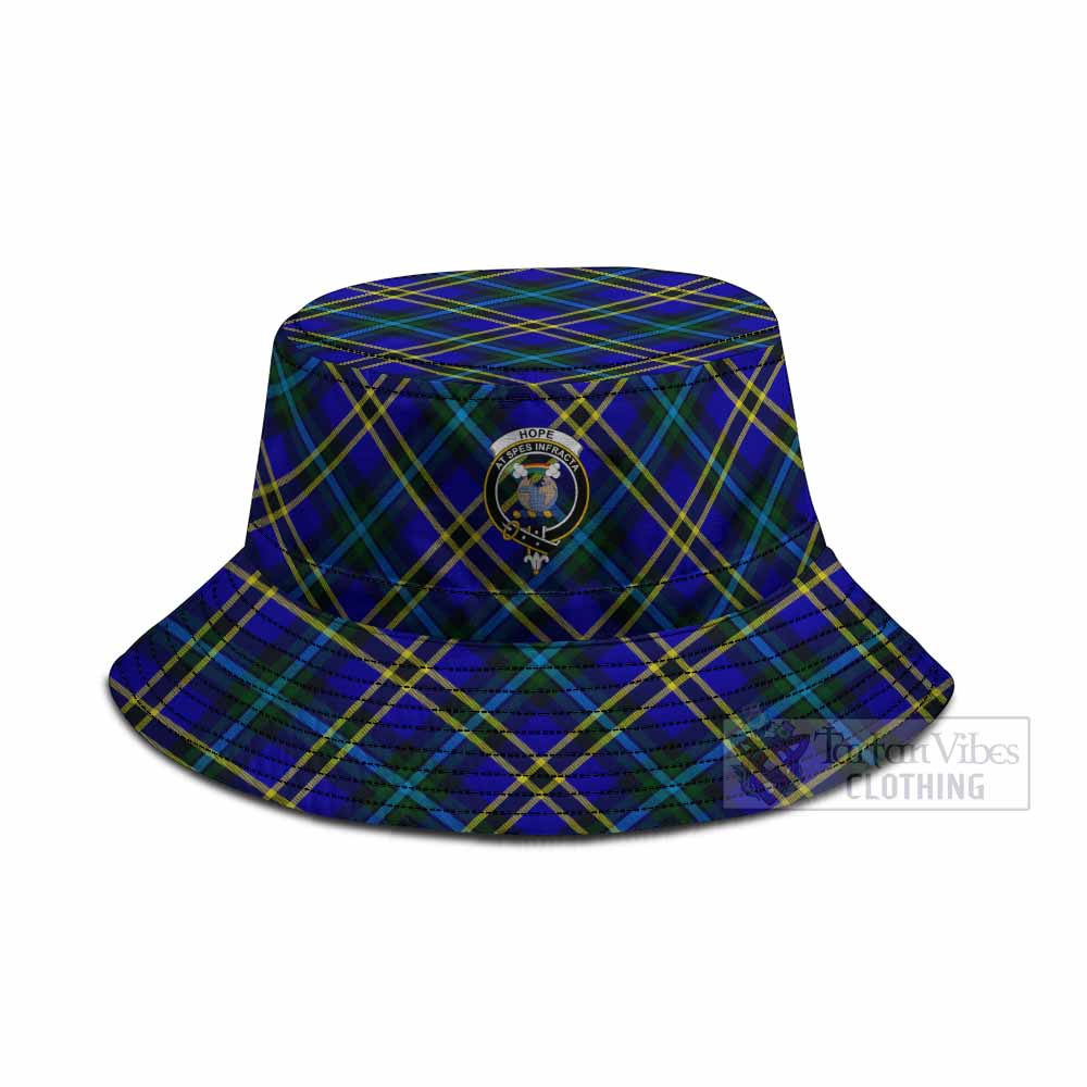 Hope Tartan Fishing Hat with Family Crest