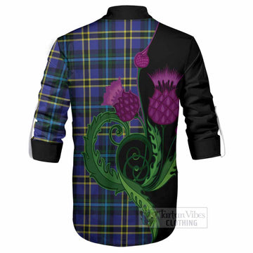 Hope Tartan Ghillie Shirt Traditional Scottish Thistle