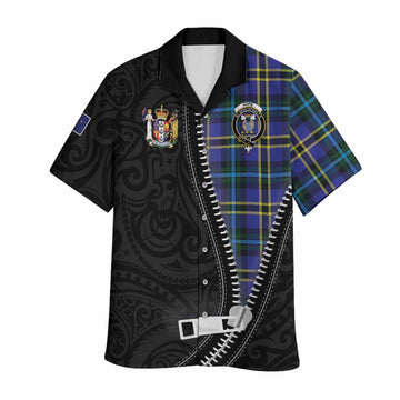 Hope Tartan Hawaiian Shirt New Zealand Pattern Unique Zipper Stylized