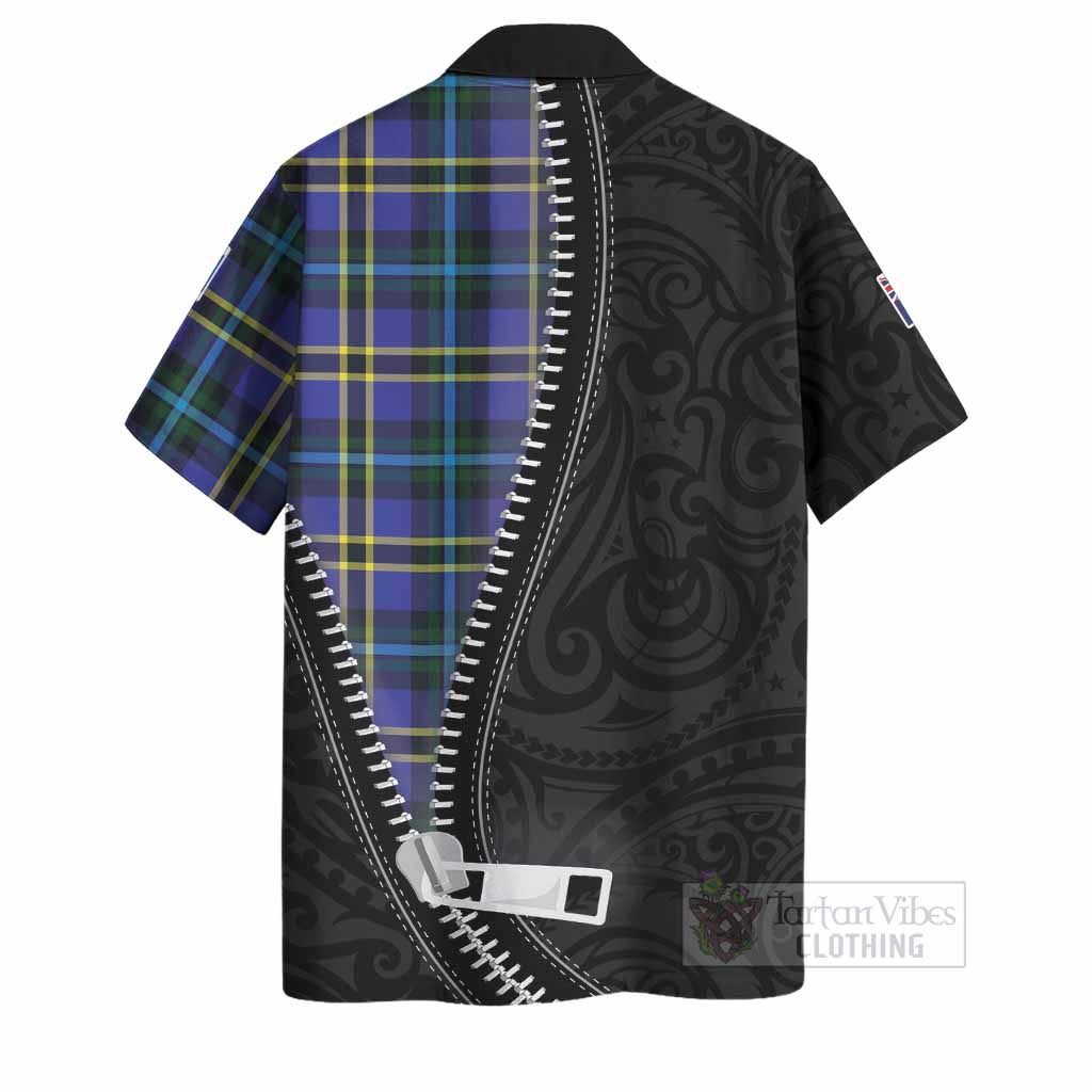 Hope Tartan Hawaiian Shirt New Zealand Pattern Unique Zipper Stylized