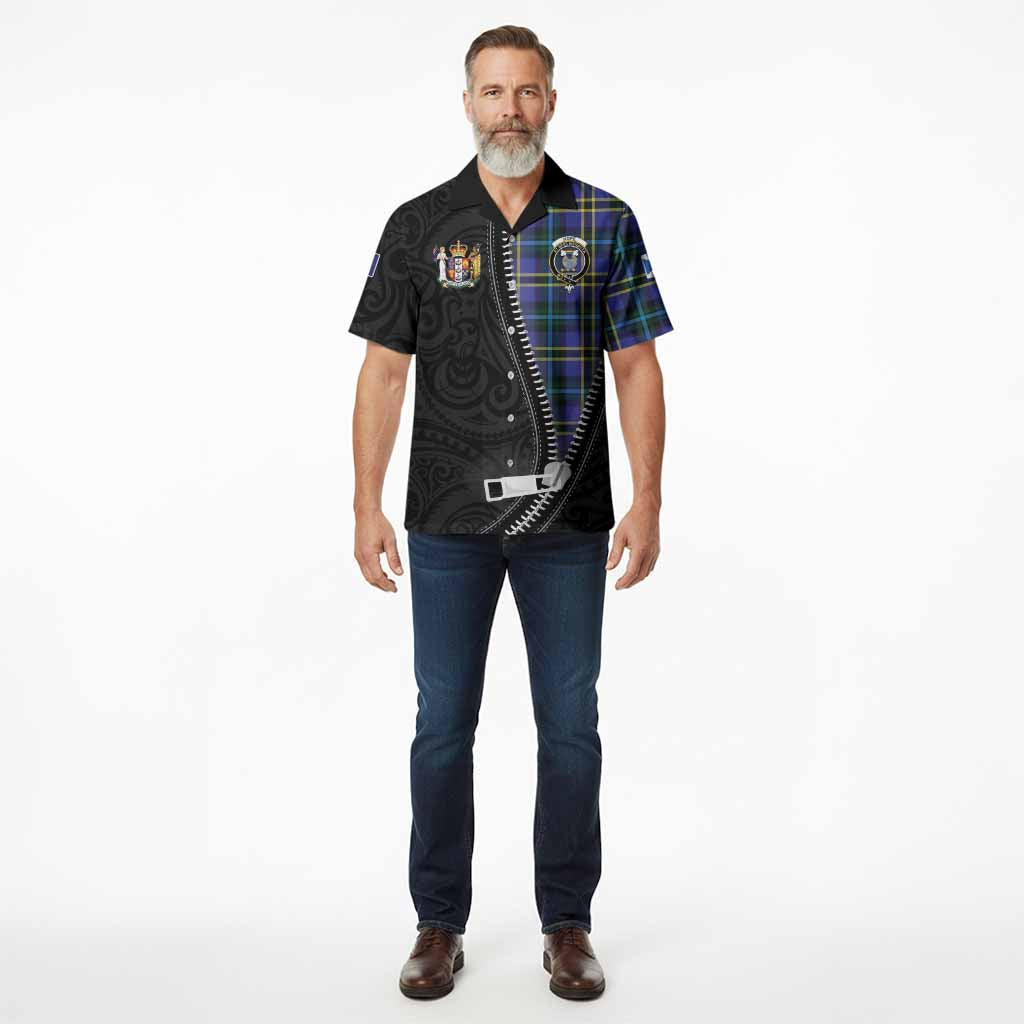 Hope Tartan Hawaiian Shirt New Zealand Pattern Unique Zipper Stylized