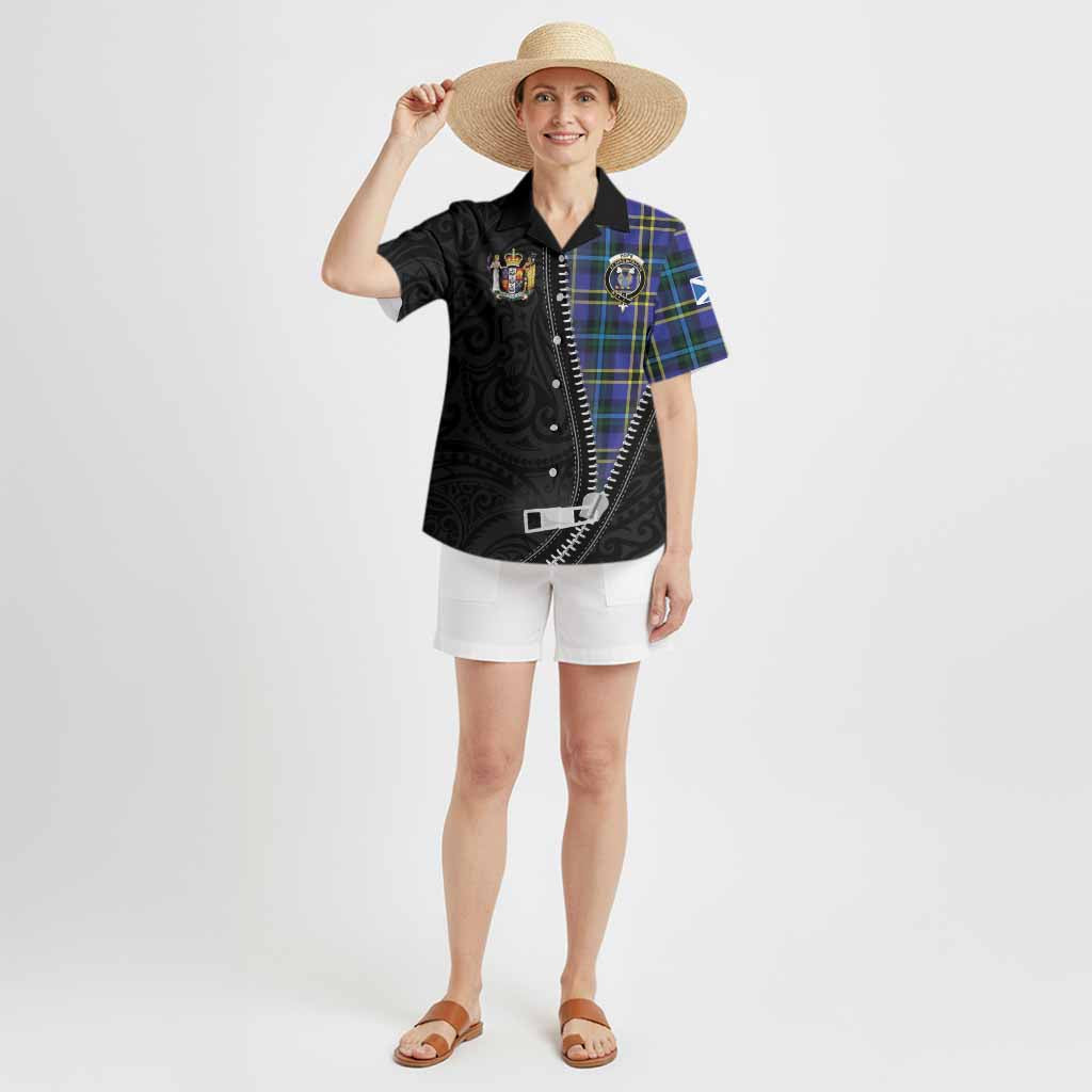 Hope Tartan Hawaiian Shirt New Zealand Pattern Unique Zipper Stylized