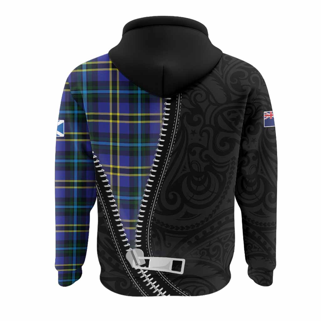 Hope Tartan Hoodie New Zealand Pattern Unique Zipper Stylized