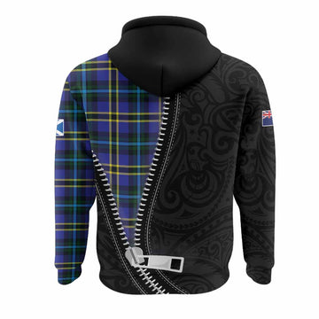 Hope Tartan Hoodie New Zealand Pattern Unique Zipper Stylized