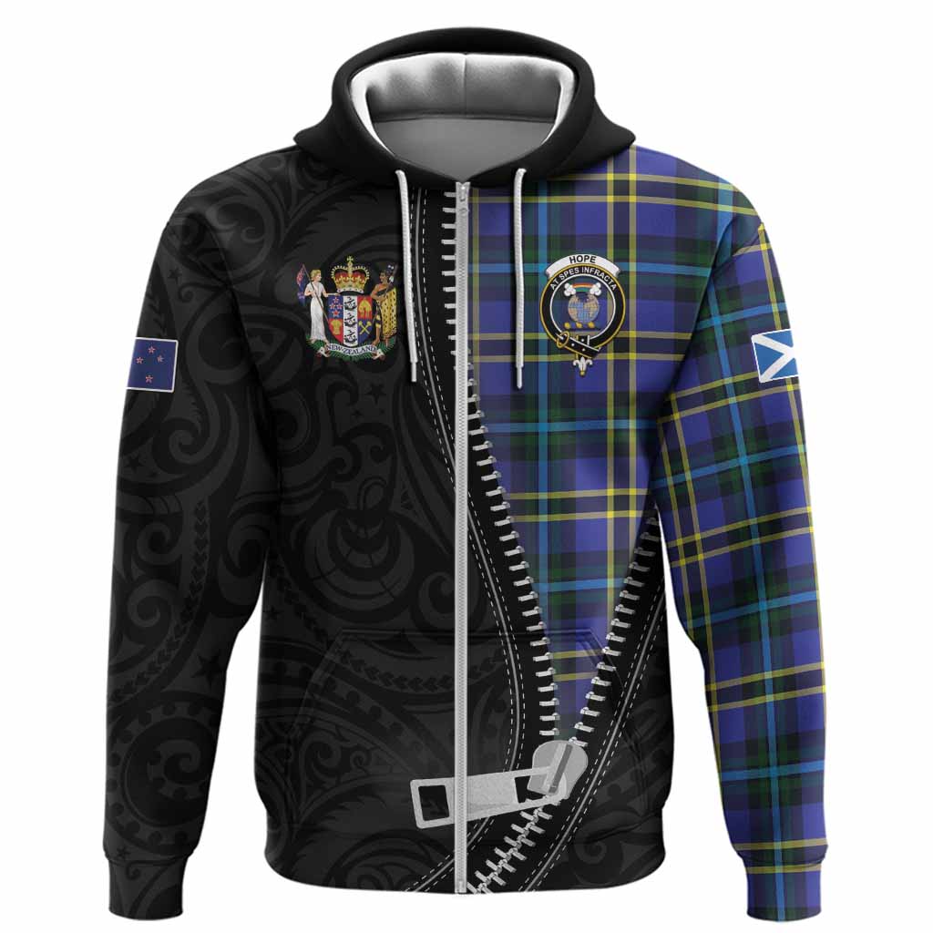 Hope Tartan Hoodie New Zealand Pattern Unique Zipper Stylized