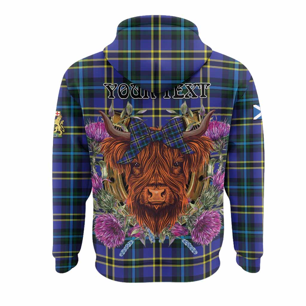 Hope Tartan Hoodie Scottish Thistle Heilan Coo