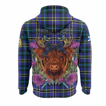 Hope Tartan Hoodie Scottish Thistle Heilan Coo