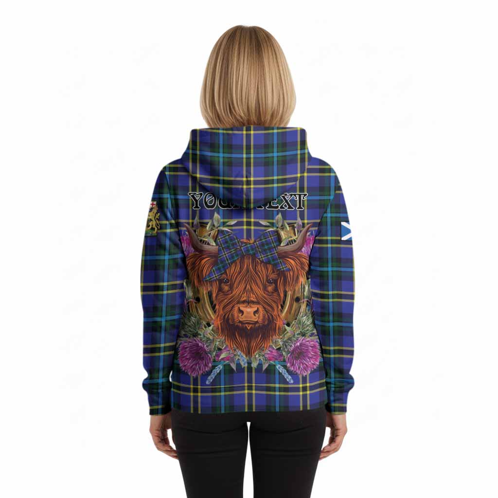 Hope Tartan Hoodie Scottish Thistle Heilan Coo