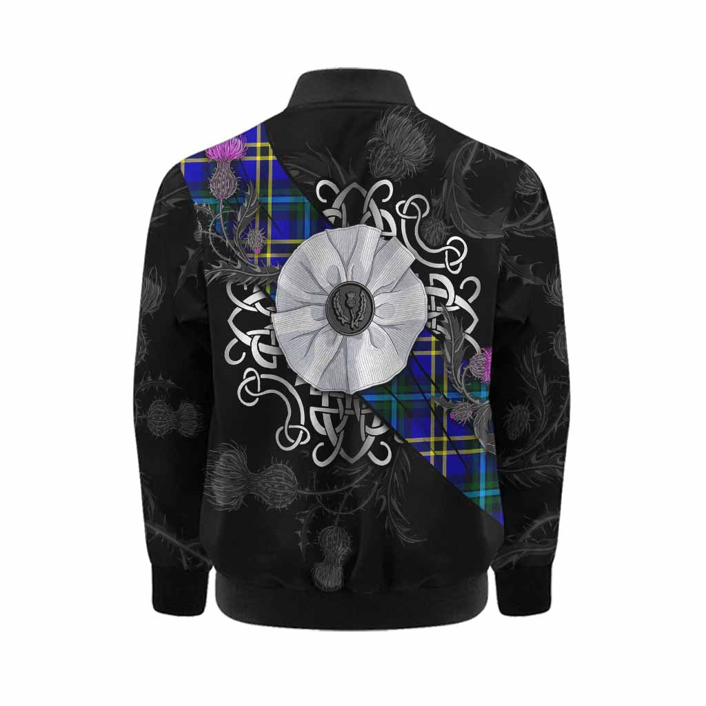 Hope Tartan Kid Bomber Jacket Jacobite White Rose Kid - Tartan Vibes Clothing