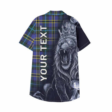 Hope Tartan Kid Hawaiian Shirt Roaring Lion Heritage