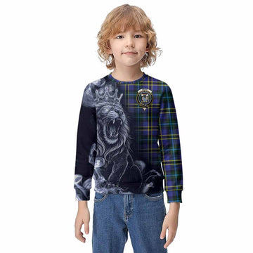 Hope Tartan Kid Knitted Sweatshirt Roaring Lion Heritage