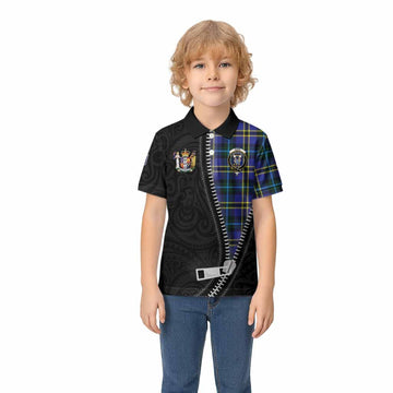 Hope Tartan Kid Polo Shirt New Zealand Pattern Unique Zipper Stylized