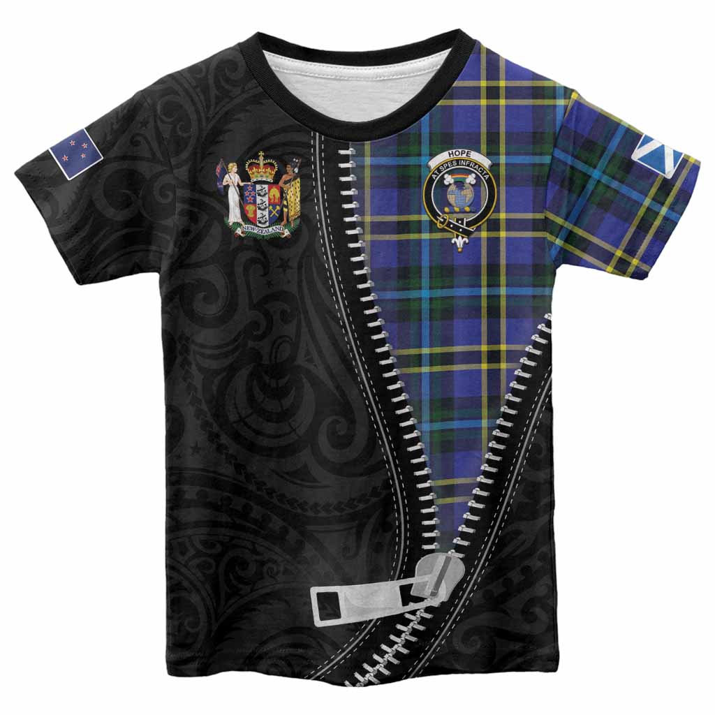 Hope Tartan Kid T-shirt New Zealand Pattern Unique Zipper Stylized