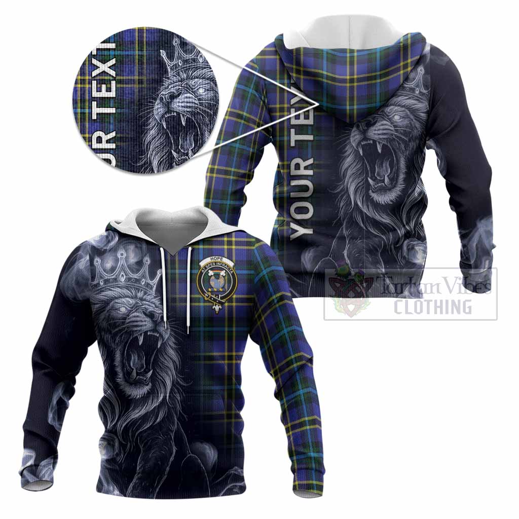 Hope Tartan Knitted Hoodie Roaring Lion Heritage