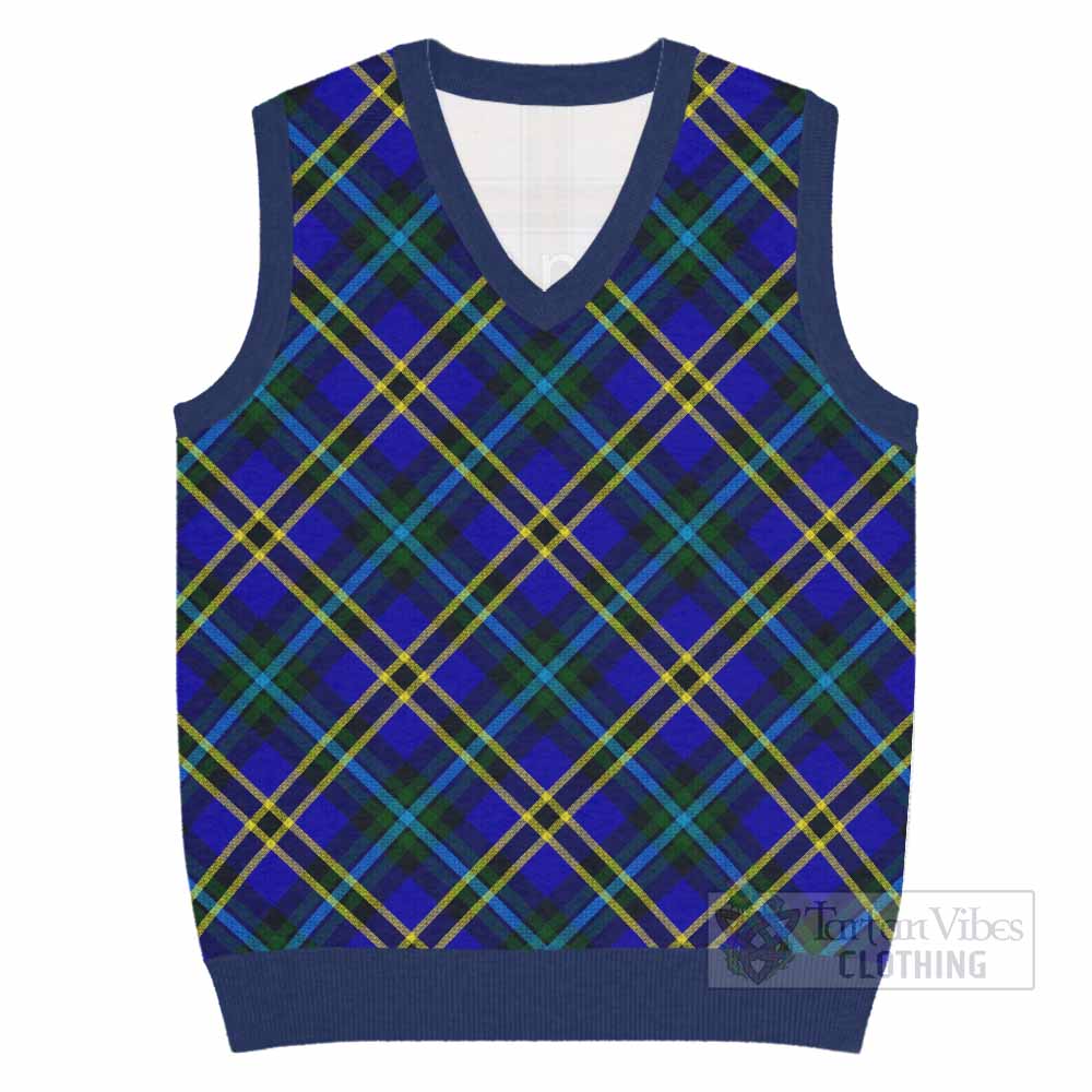 Hope Tartan  Knitted V-Neck Vest Cross Style