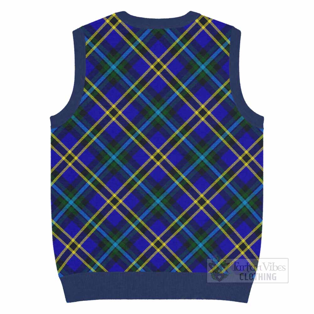 Hope Tartan  Knitted V-Neck Vest Cross Style